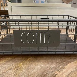 NWOT - Rae Dunn Beautiful But First Coffee farmhouse mug rack